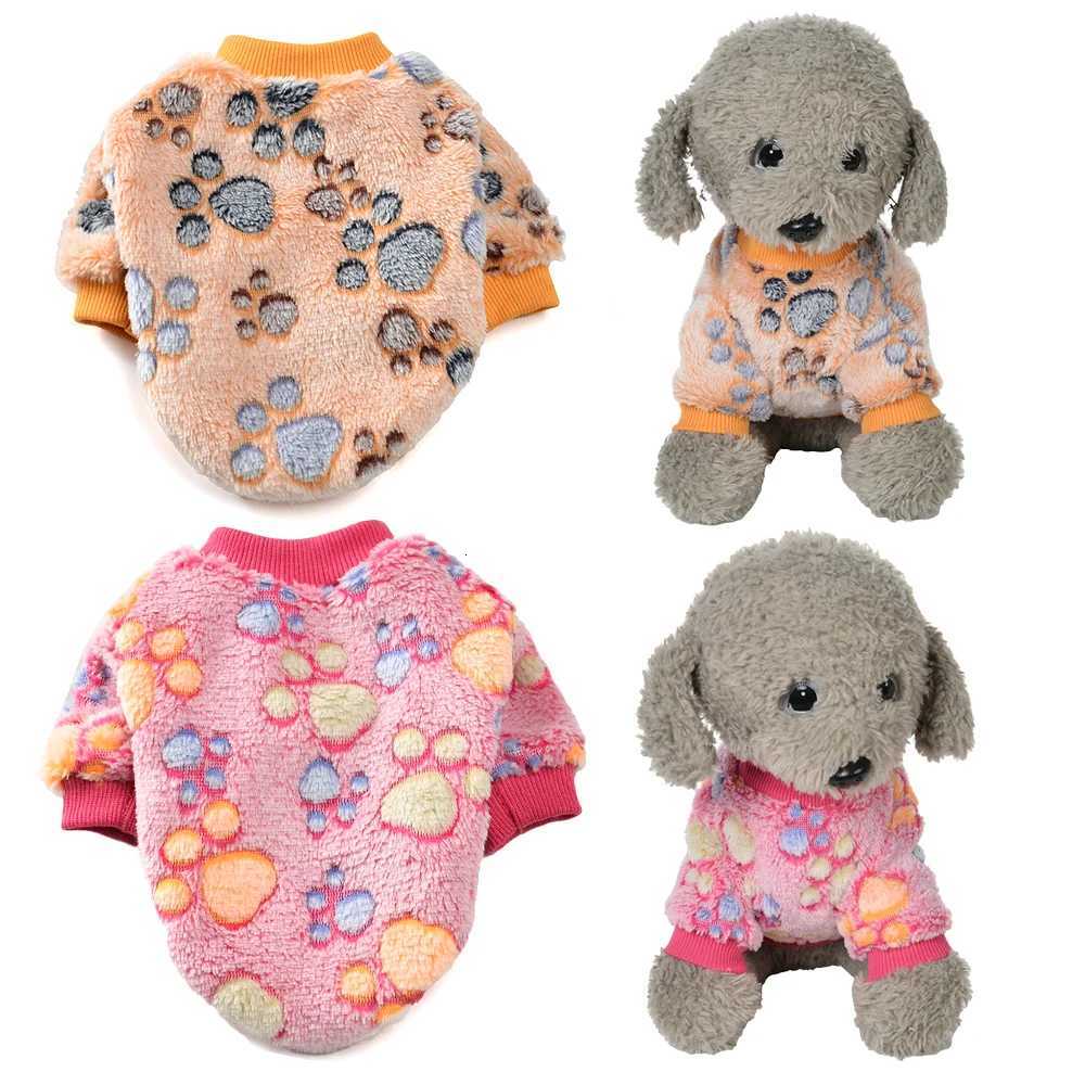 Warm Dog Sweater For Winter Autumn Cute Print Soft Puppy Clothes Fleece Pet Outfits For Small Medium Dogs Cats Chihuahua CoatW251017