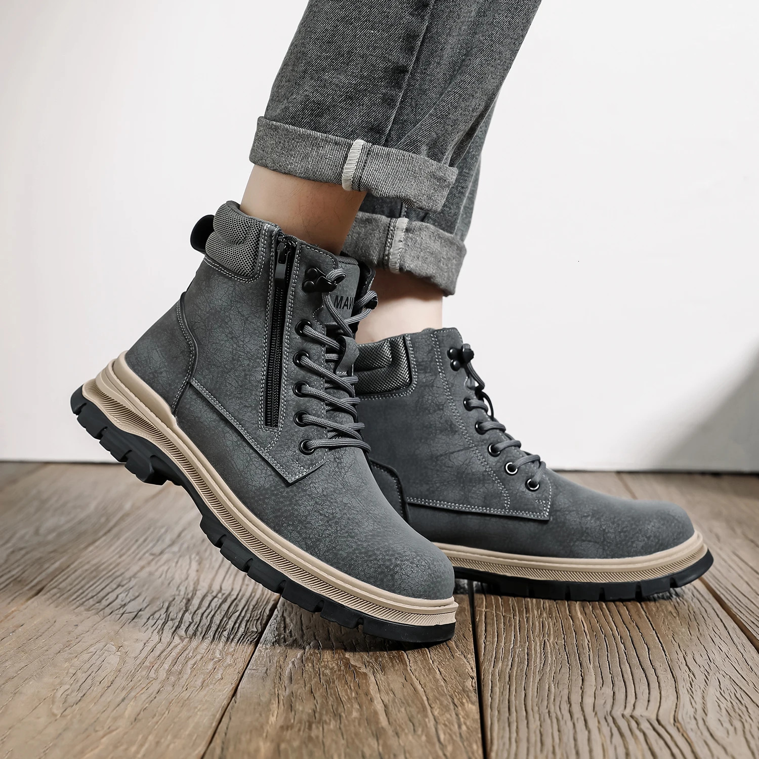 Anti Shock Steel Toe Indestructible Safety Shoes High Top Antipuncture Security Protective Work Hiker Boots for Men 251013