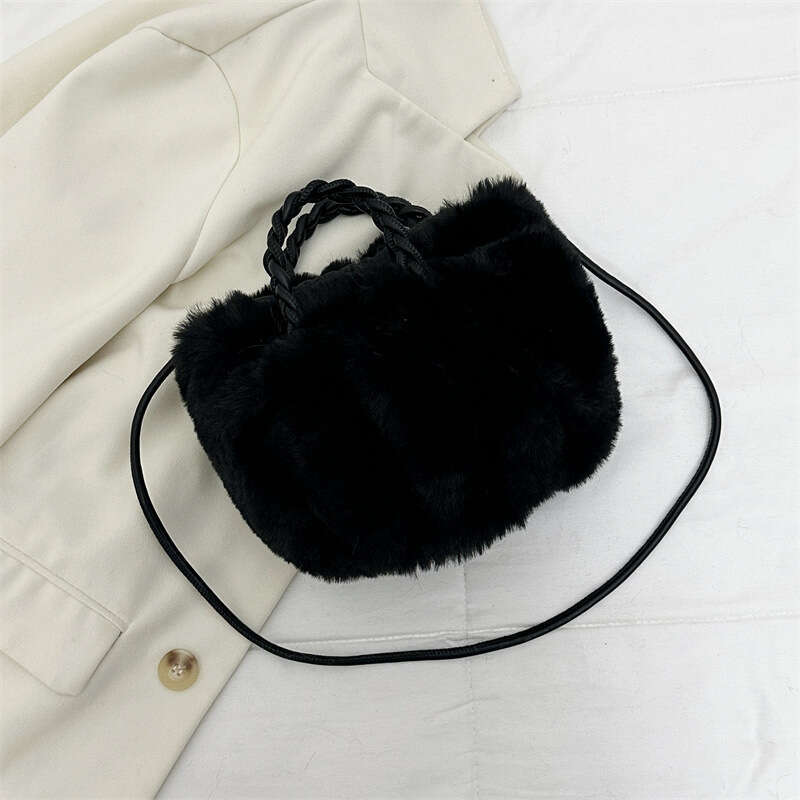 2025 Plush Soft Cloud Women's Versatile High-Quality Handbag Drawstring Shoulder Bag for Women