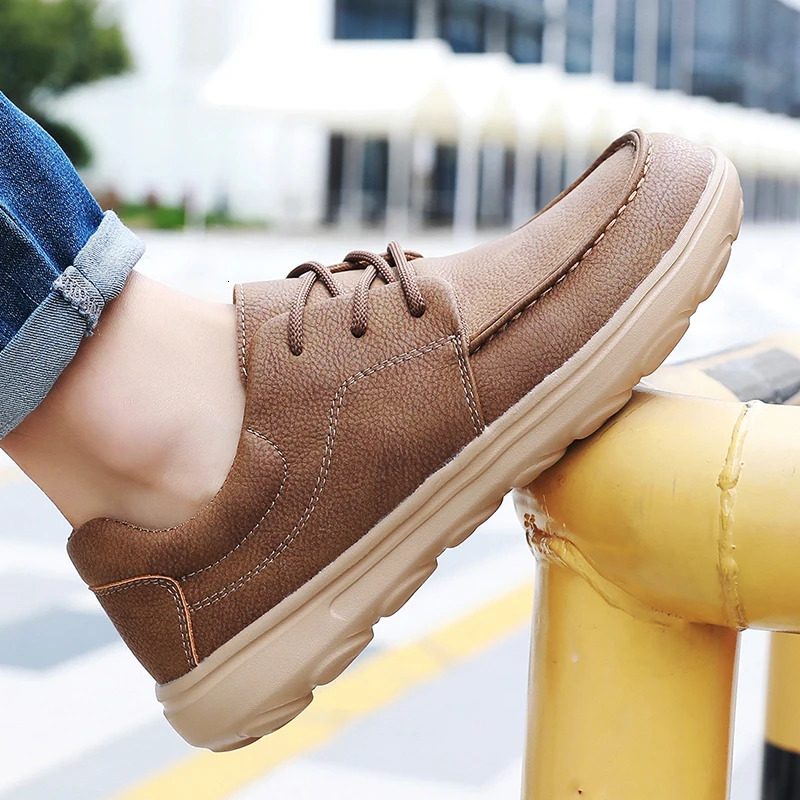 Mens casual leather shoes Genuine Leather Mens Casual Shoes Summer Men Shoes handmade Leather Men Loafers 251013