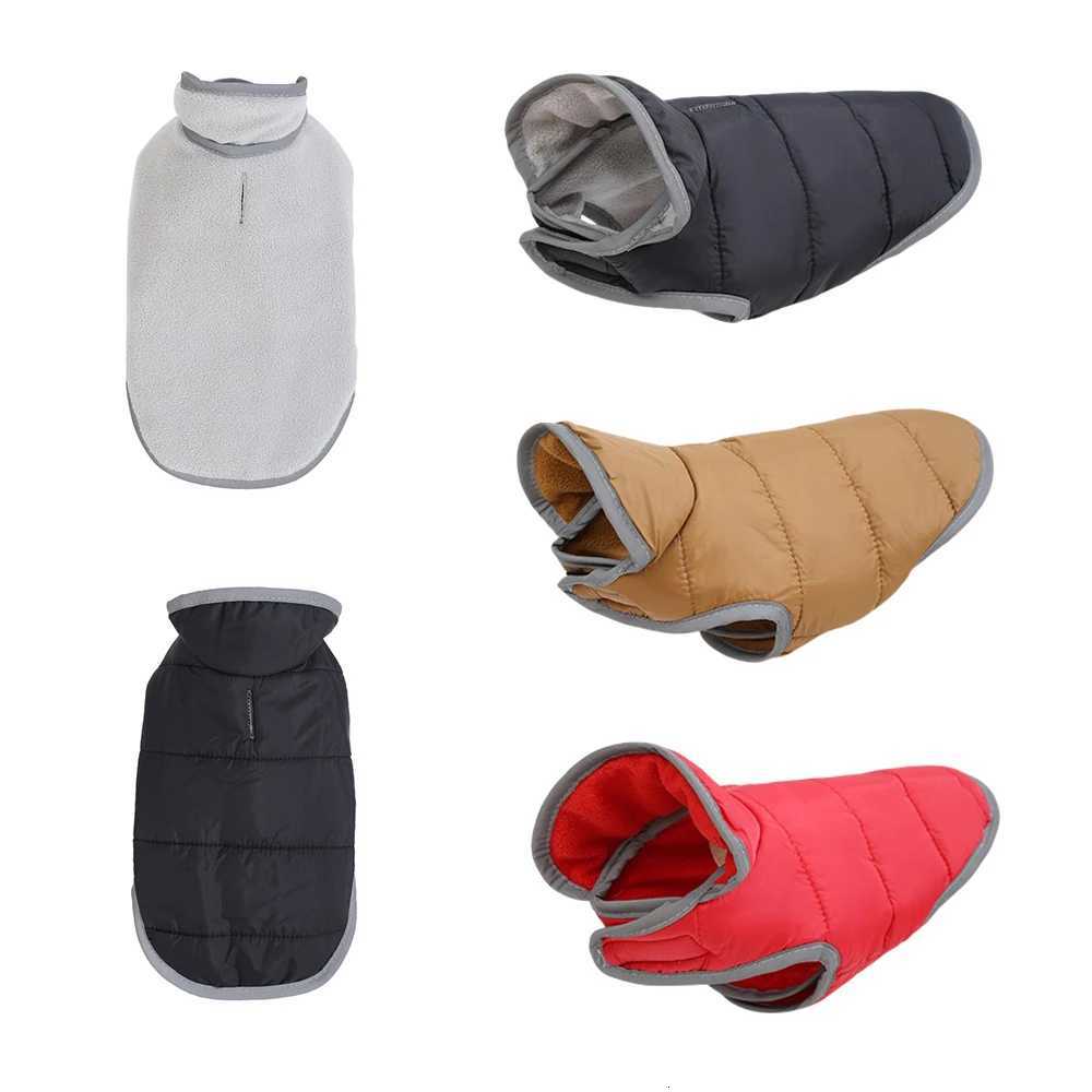 Reflective Pet Clothing Winter Reversible Fleece Dog Apparel For Small Medium Dogs Cats Waterproof Puppy Jacket Coat ChihuahuaW251017