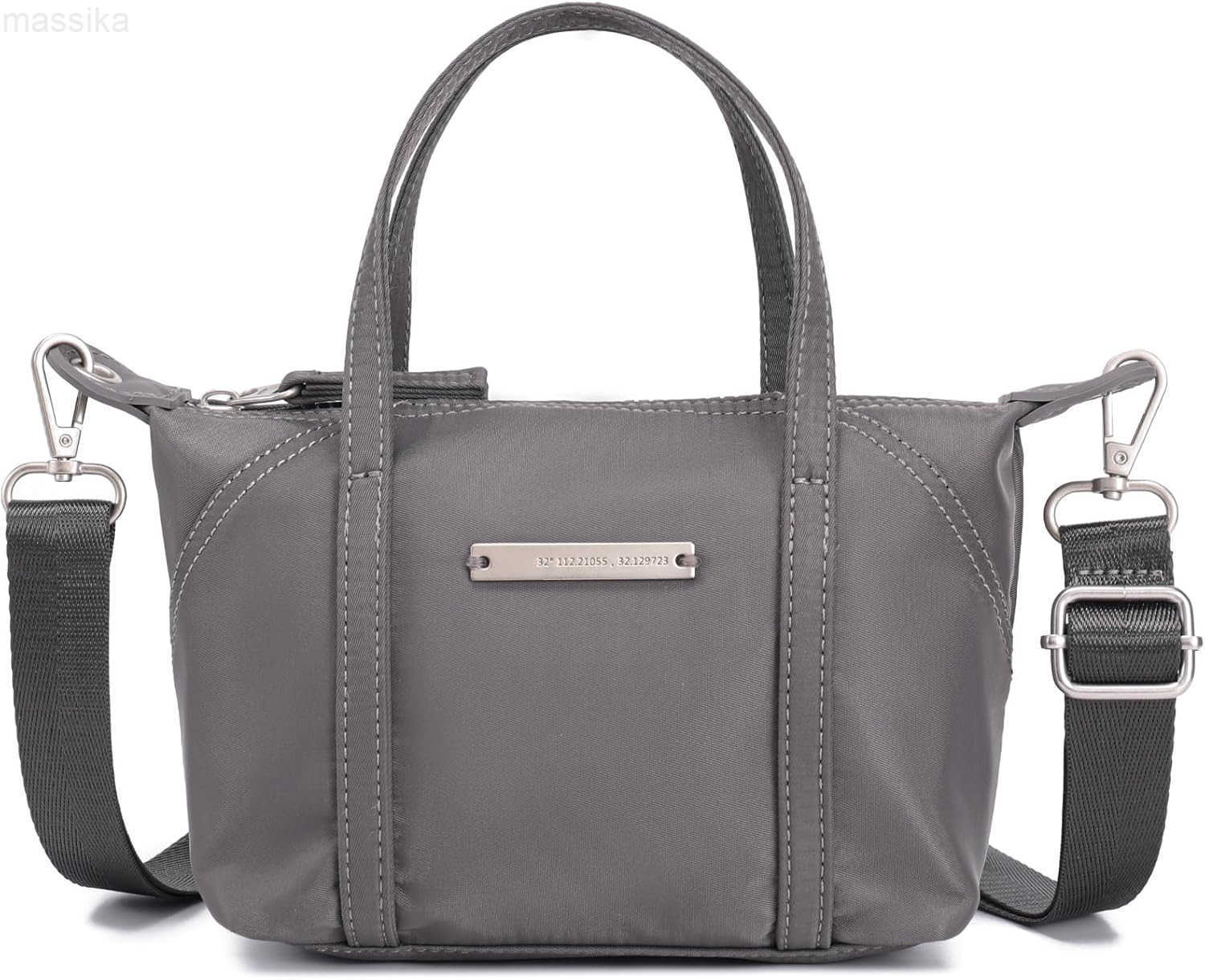 NEICOA Mini Tote Bag for WomenSmall Crossbody Bags with ZipperLightweight Nylon Purse for Daily Use M251017