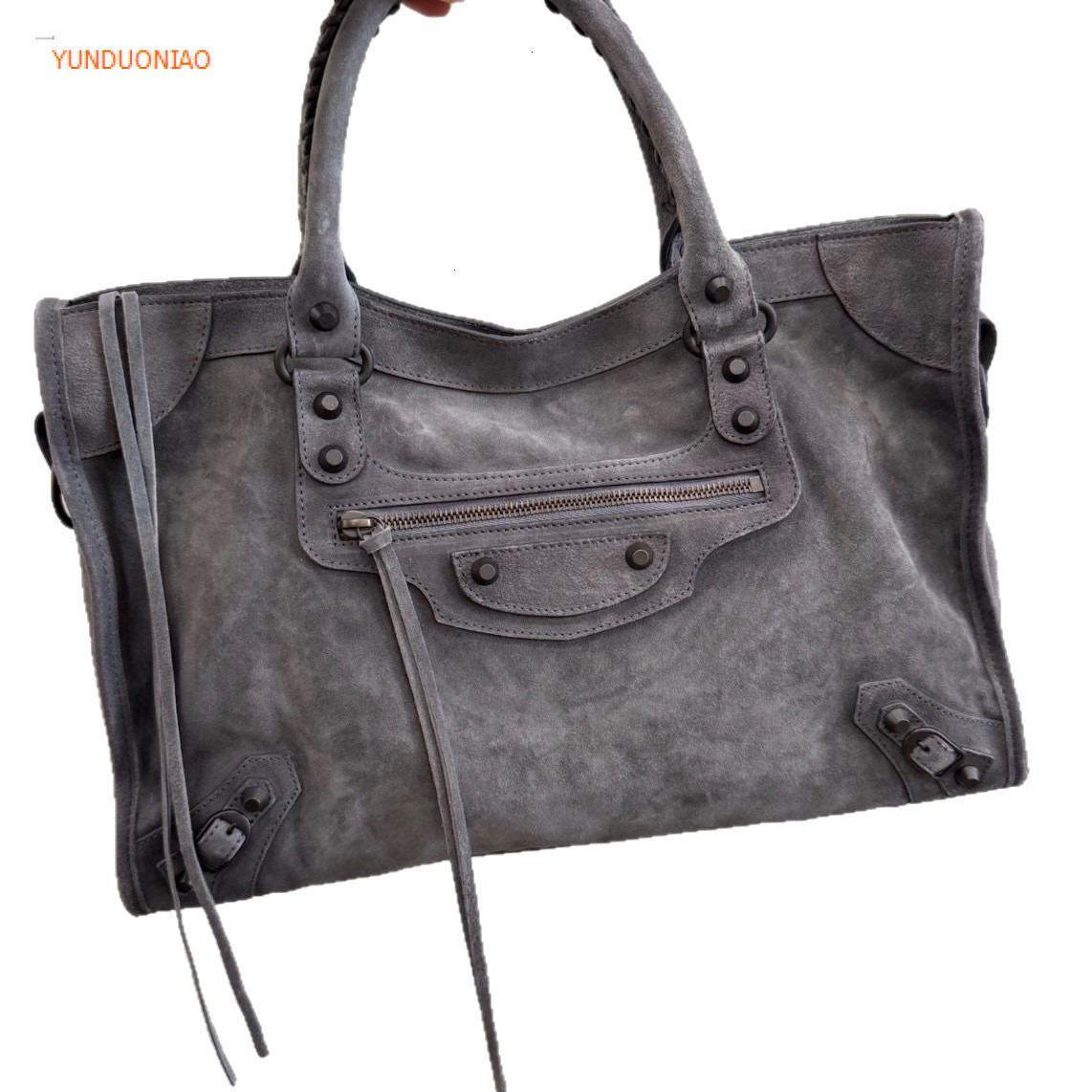 New luxury handbag autumn and winter designer bag new rivet motorcycle bag spicy girl large capacity women's shoulder crossbody bag