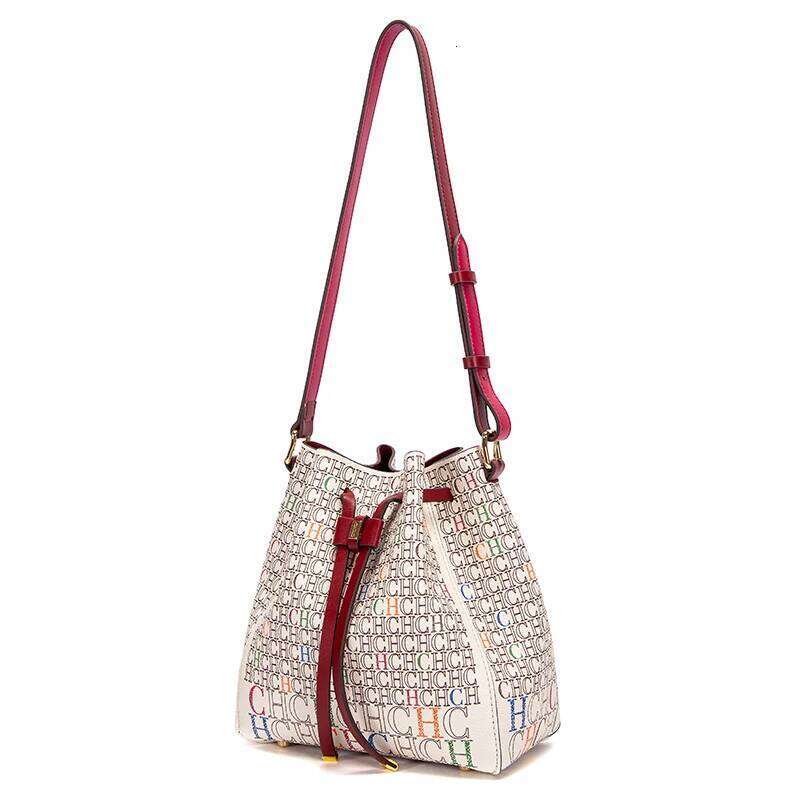 Premium Sense Bucket Large Capacity Crossbody Women's Shoulder Bag Simple Letter Printing Design