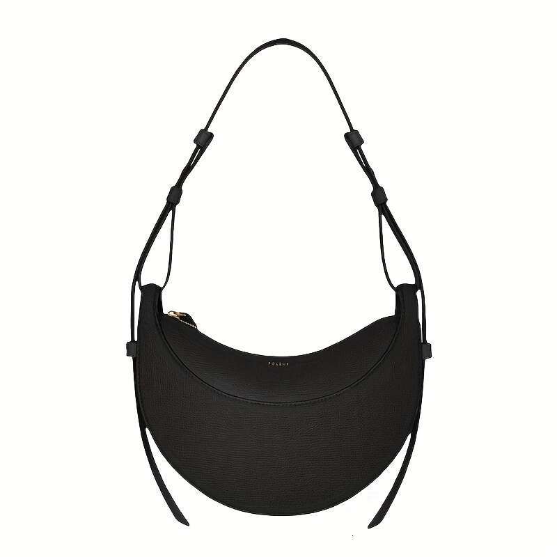 1 Piece Niche Design Crescent Crossbody High-End Women's Saddle Single Shoulder Underarm Bag