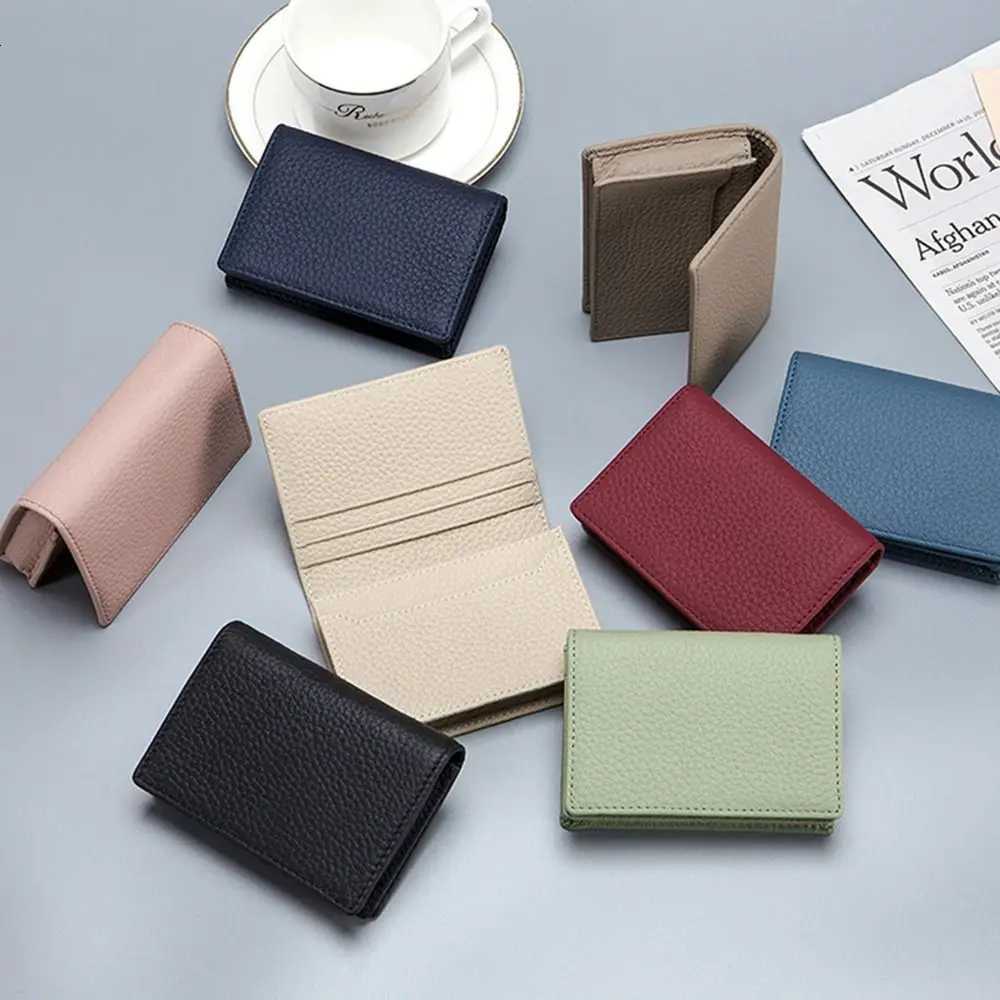 New Multifunctional Card Sleeve High Quality Business Cowhide Card Cover Name Card Holder Coin Purse Bag Name Card HolderW251017
