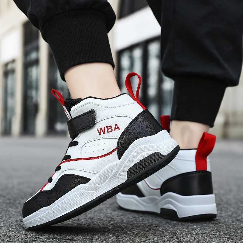 Autumn Childrens Boy Sneakers Pu Leather Outdoor Nonslip Boys Basketball Shoes School Running Luxury Fashion Boys Sports ShoesT251017