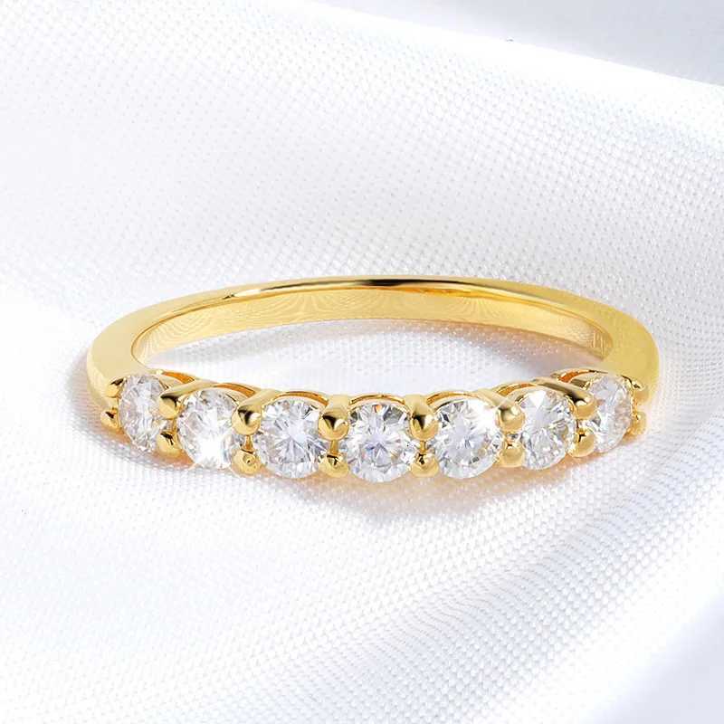 Smyoue 07CT 3mm Gemstone Moissanite Rings for Women S925 Silver Matching Wedding Diamonds Band Stackable Ring White Gold GiftW251017