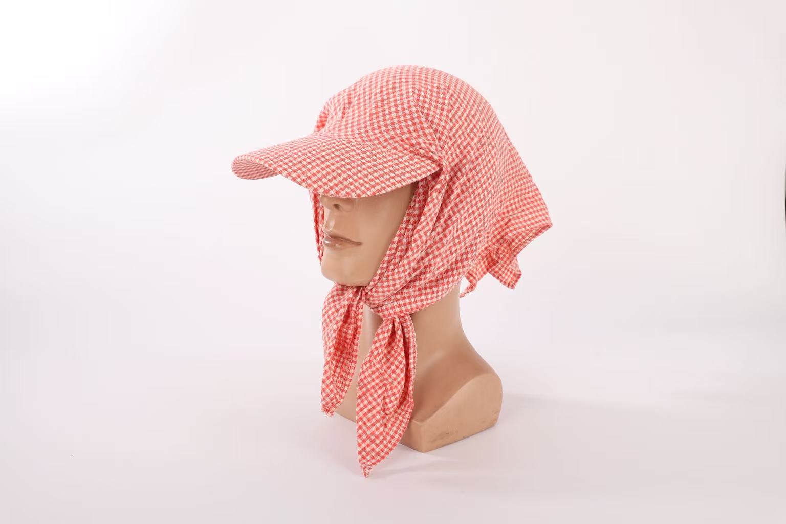 Village girl hat with large eaves for sun protection and UV protection