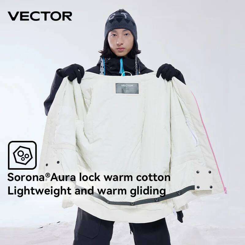 2025 Men Women Cotton Contrast Skiing Top Waterproof And Durable Warm Snowboard Ski Double Single Board Outdoors