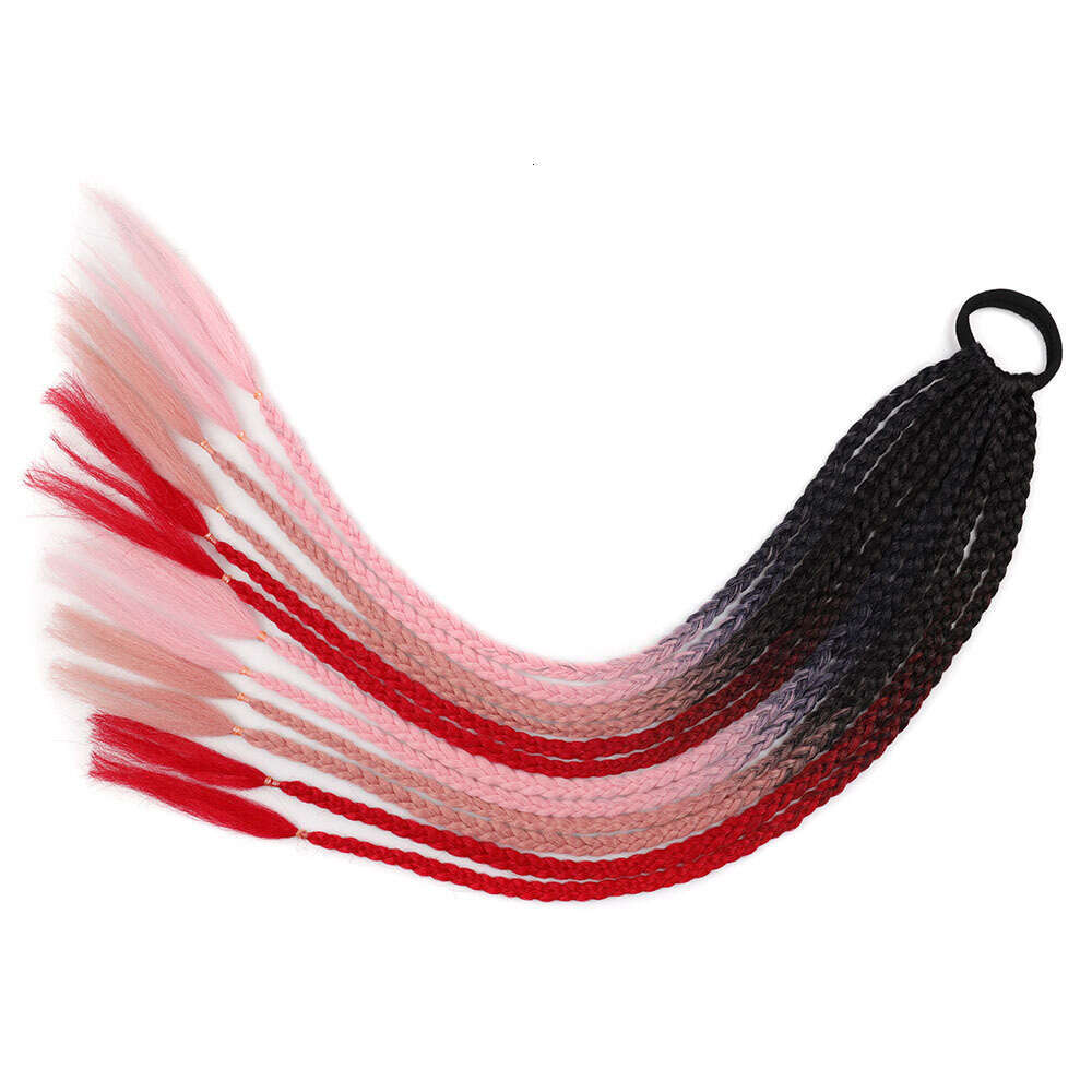 Dreadlock Hair Ties, Colorful Ponytail Braids, 12 Small Braids