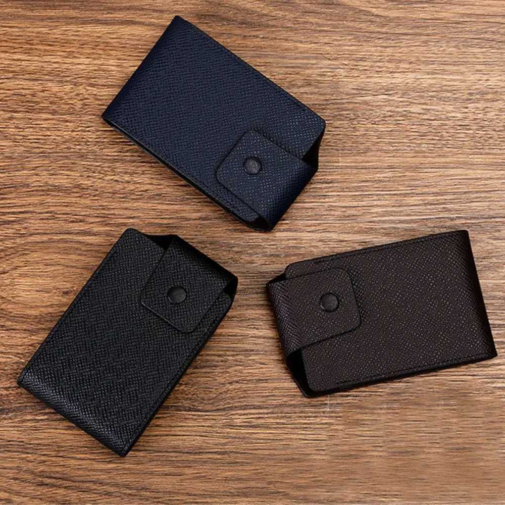 Leather Card Holder MultiSlot Card Clip MultiFunctional Portable Unisex Business Id Credit Card Wallet Holder Pocket OrganizerW251017