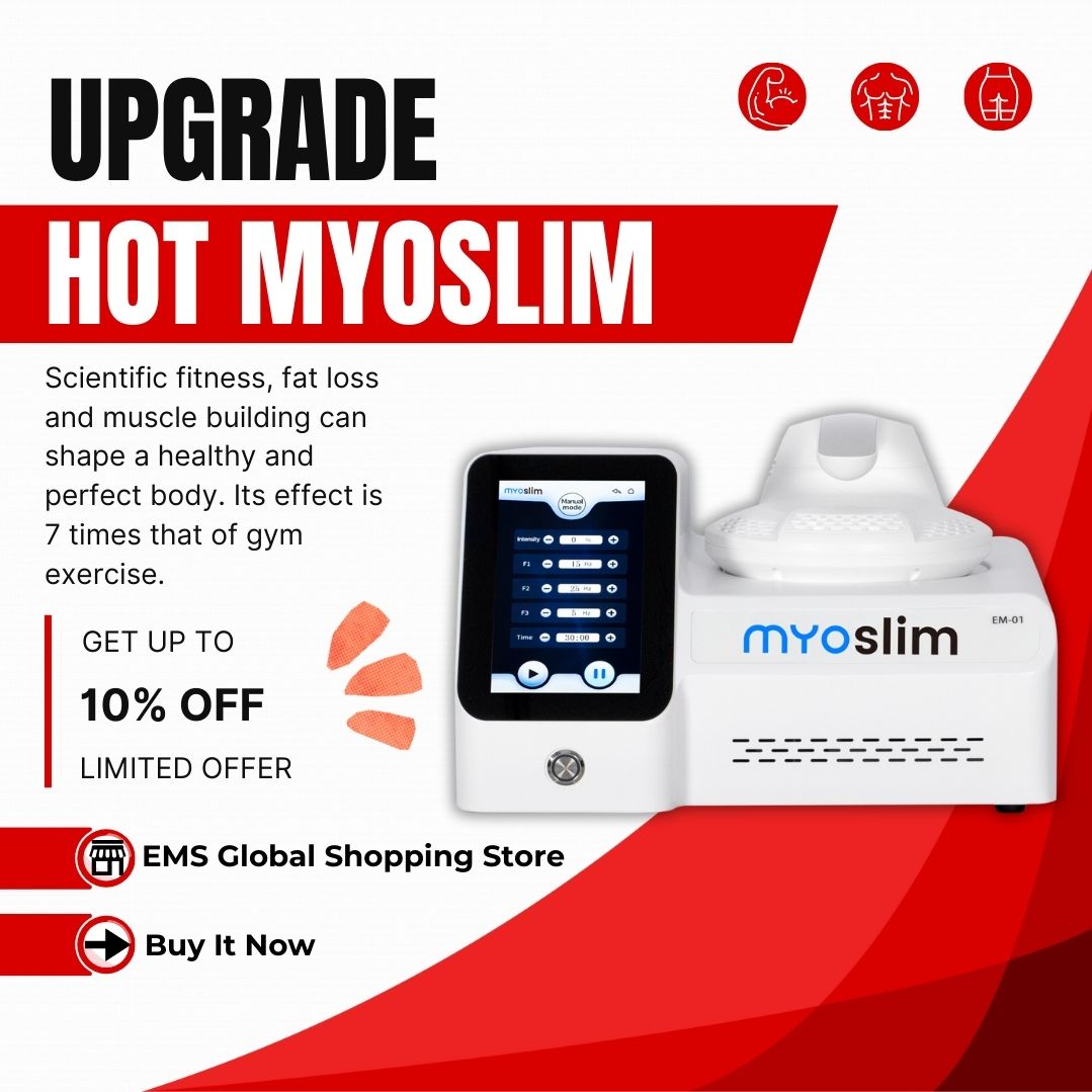 Upgraded Muscle Sculpt Machines Myoslim NEO HI-EMT Slimming Loss Weight EMS Body Stimulator High Power With One Handlel