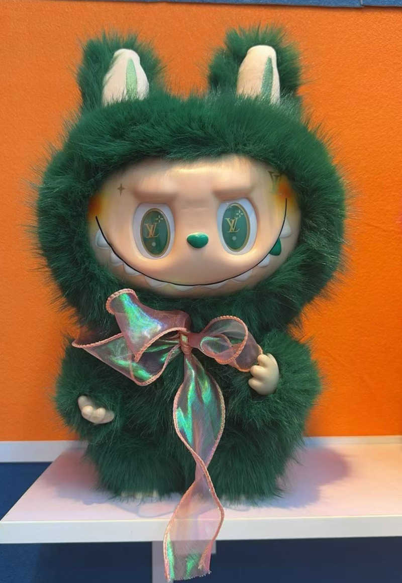 Labubu Big Chief 38cm Bubble Modified Doll Trendy Toy Labubu Big Angel Plush Toy L251017