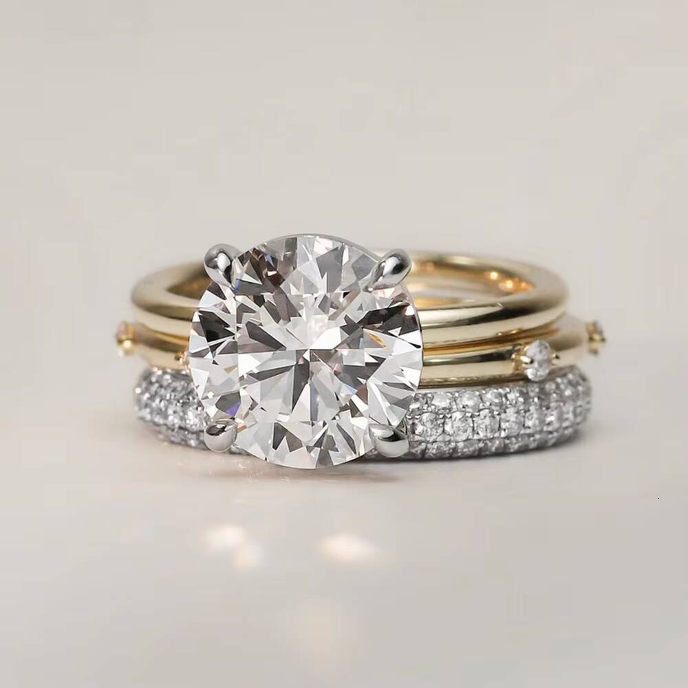 Fancy Cut Moissanite Diamond Rings Women Mujer Por Mayor Joyas De Plata 925 14K Gold Original Jewelry Manufacturer China