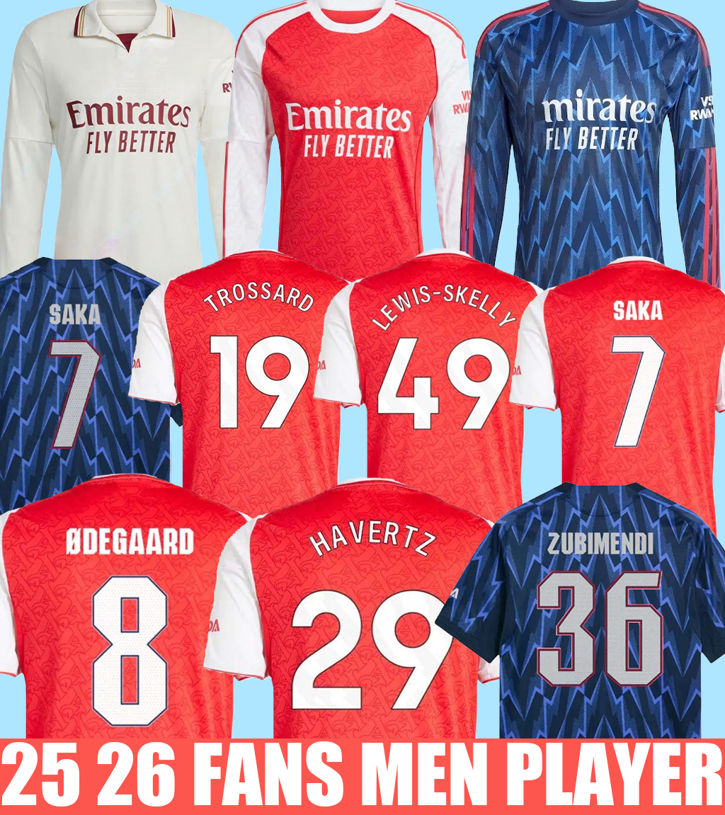 25 26 SAKA ODEGAARD NKETIAH RICE HAVERTZ NWANERI MARTINELLI Calafiori SALIBA TROSSARD JESUS Football Shirt Child Training Kit uniform shirts Soccer Jerseys 9999