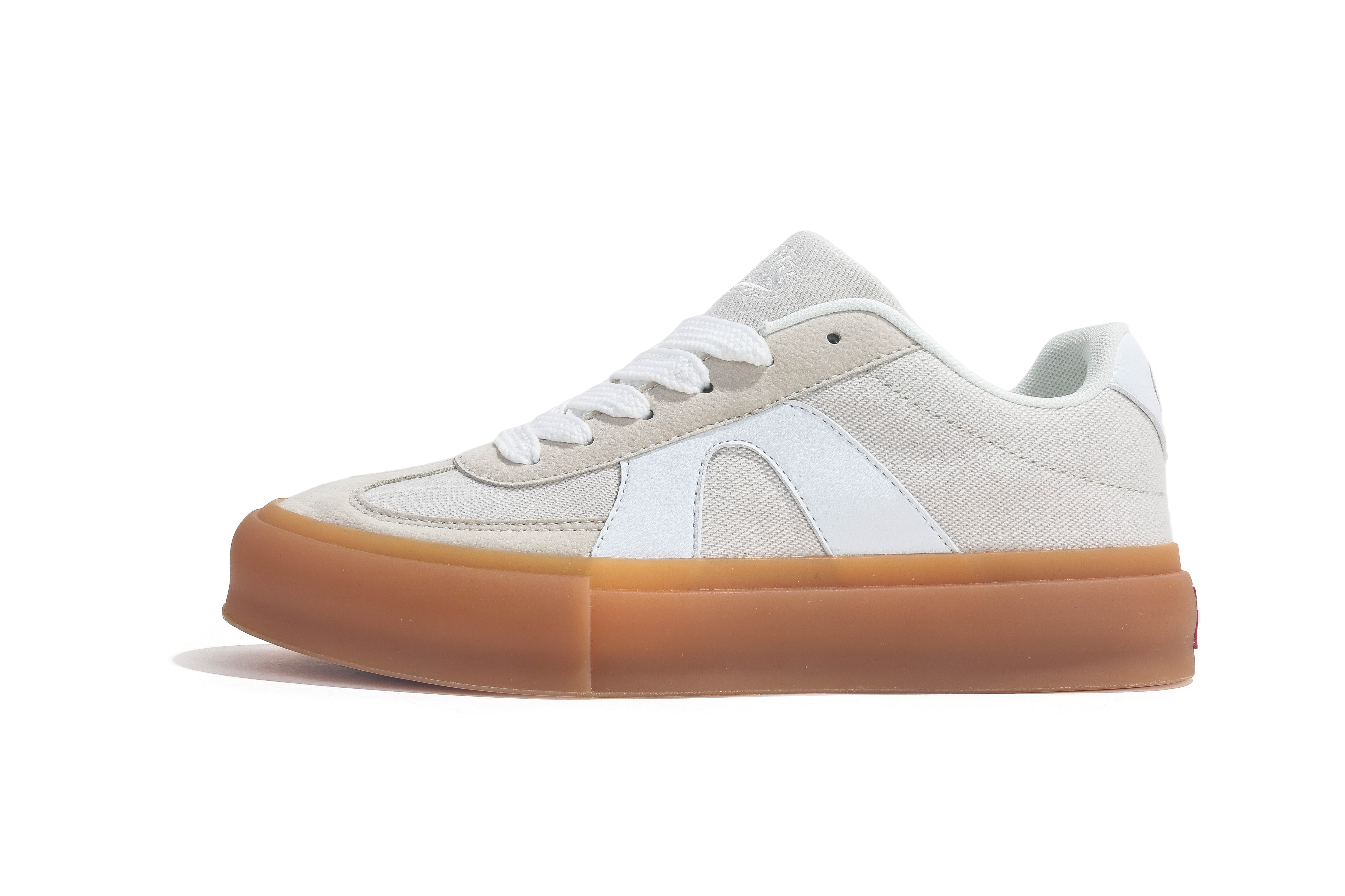 Jifffly Designer Skateboard Shoes: Women's Elevated Heel Thicker Sole Athletic Footwear - Red Color