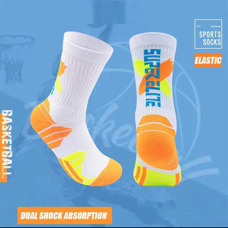 Mens High Tube Professional Practical Basketball Socks Contrast towel bottom thickened shock absorption Women football Socks C251017