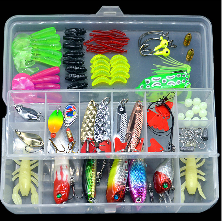 Baits Lures Sea Fishing Lure Set Mixed Spoon Fishing Lure For Pike Silicone Bait Crankbait Popper Fishing Accessories Free Shiping B571 230331