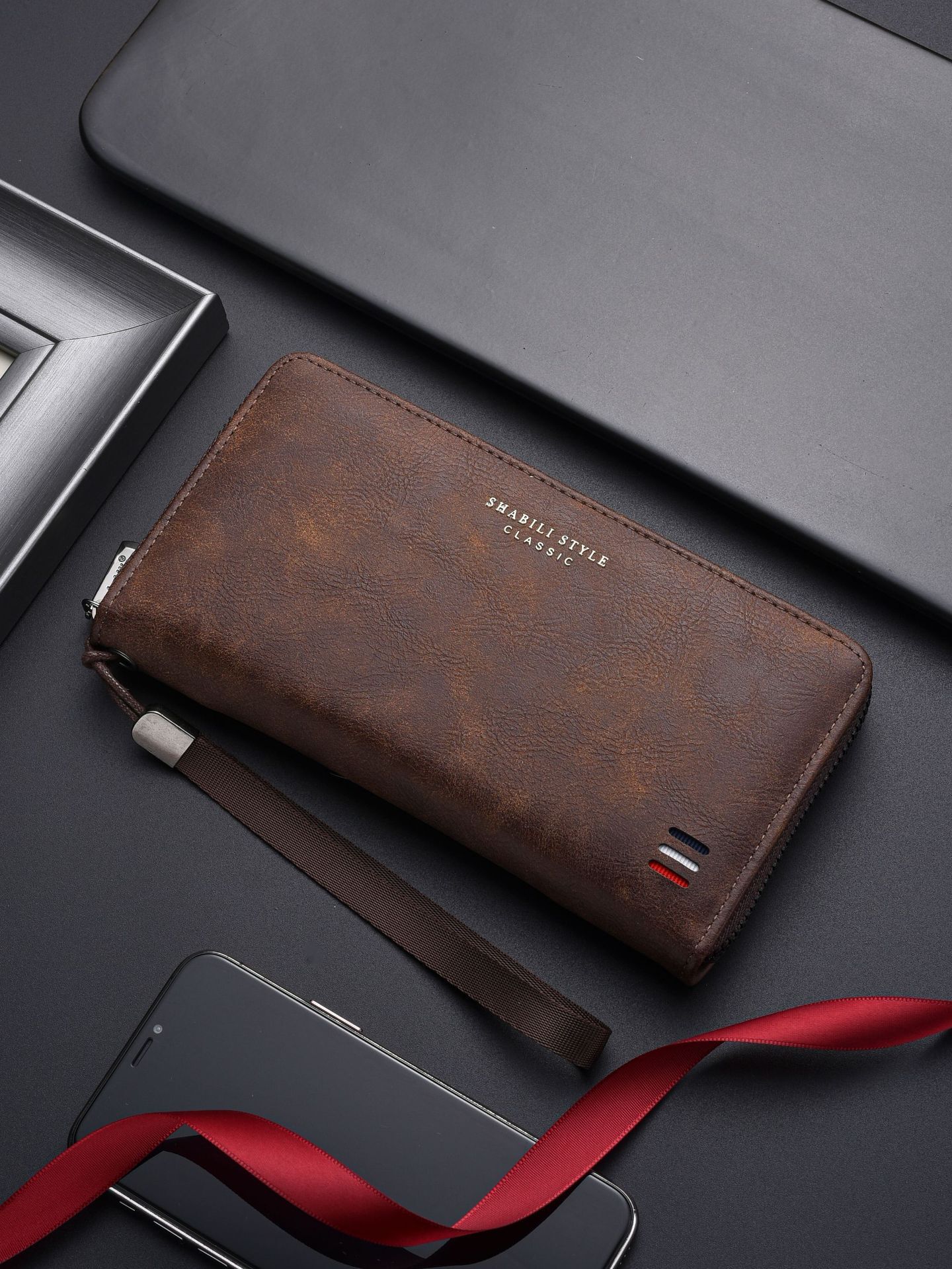 Luxury Bag Designer Bag Cross-border 2025 New Men's Wallet Multi-card Slot Casual Long Wallet Large Capacity Clutch Phone Coin Purse