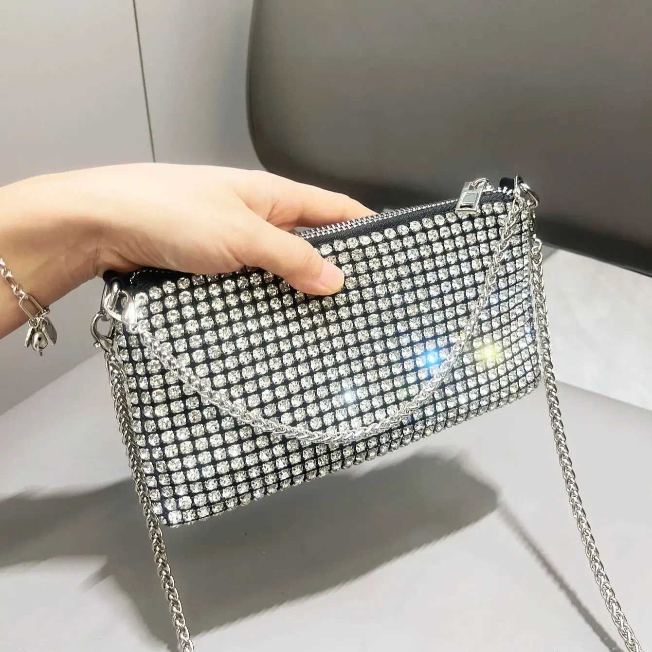Luxury Designer Rhinestones Clutch Purse Bag for women handle bag Shoulder Bag Purse Z251017