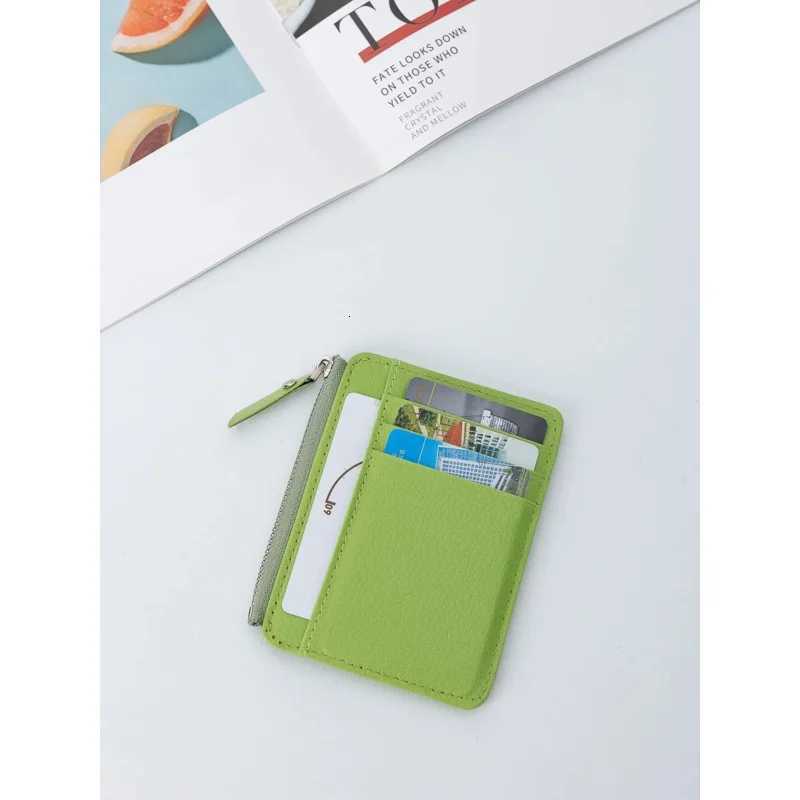 Mini wallet credit card wallet ID card holder mens small wallet for easy carrying thin sleeve zipper coin walletW251017