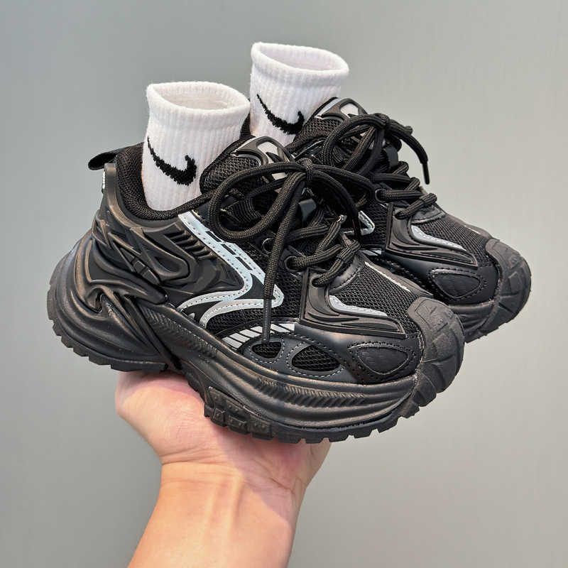 Childrens Rattlesnake silver Boys Dad Shoes Black Irregular Pupil Cat Eye Girls Outdoor Sports Shoes Soft Sole Trendy W251017