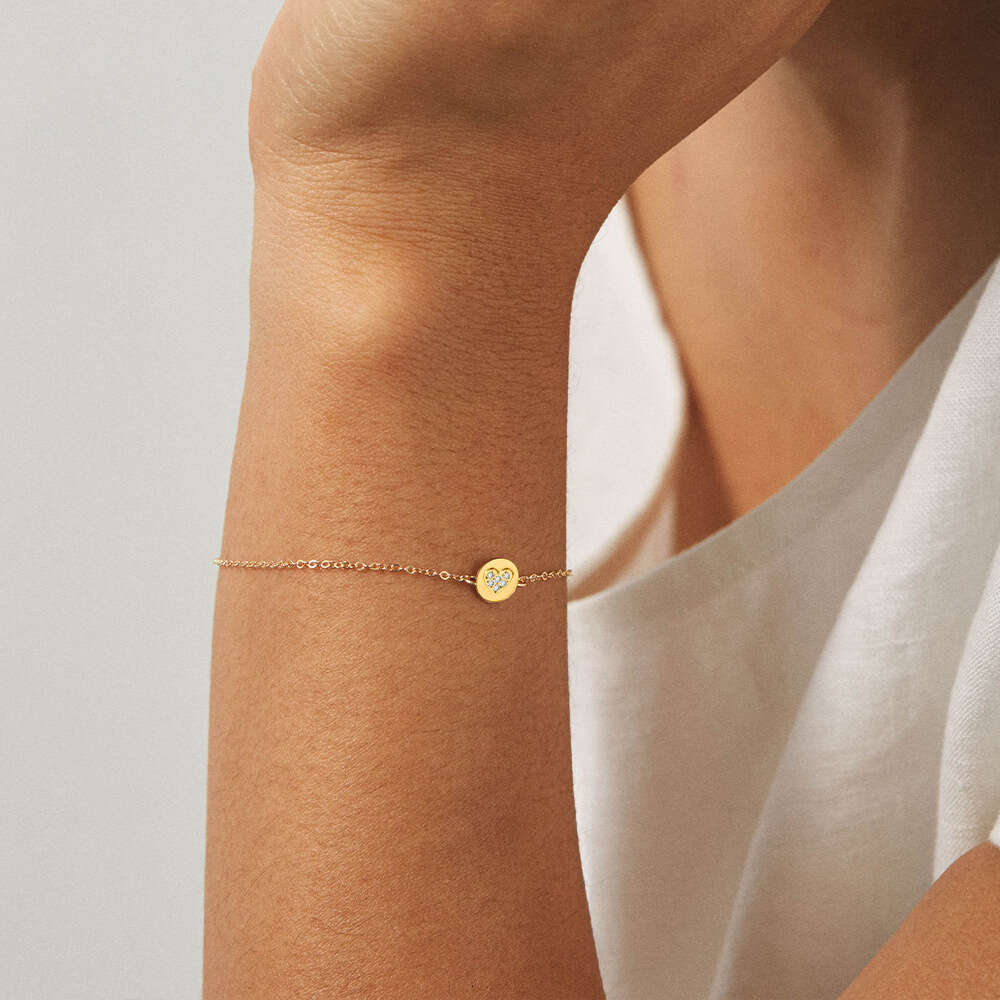 St.delan Korean Version Niche Design High-end Titanium Steel Smiley Face Bracelet Minimalist Fashion Trend Pendant