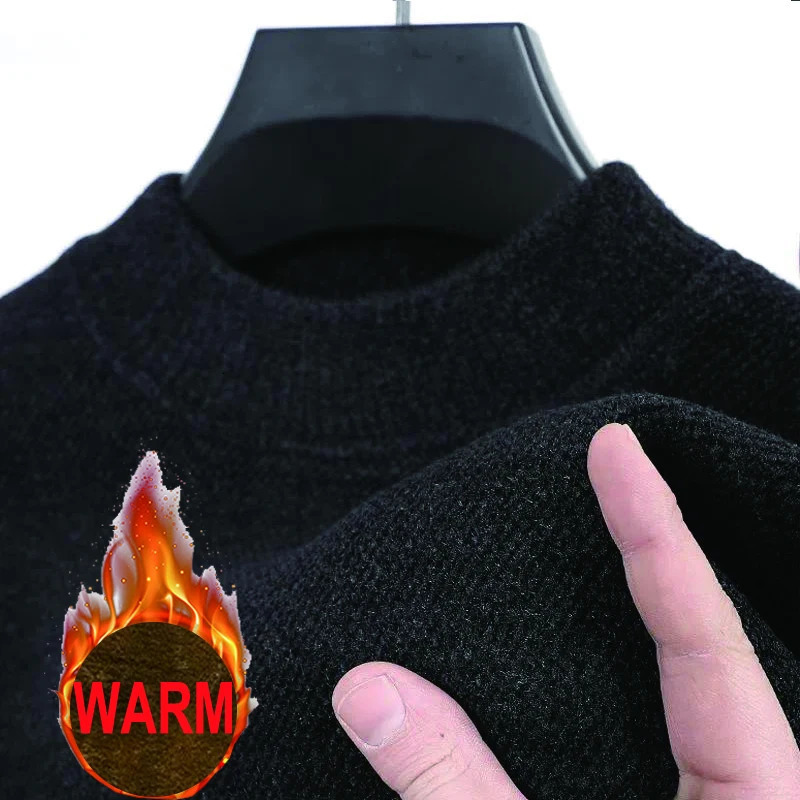 Mens 100 pure Mink Cashmere Sweater ONeck Pullovers Knit Large Size Mink Sweater Winter Male Tops Long Sleeve Jumpers 4XL 251017