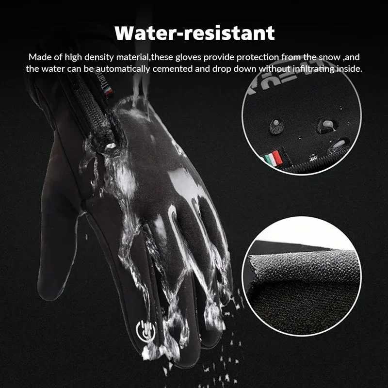 Winter Gloves Waterproof Thermal Touch Screen Thermal Windproof Warm Gloves Cold Weather Running Riding Sports Hiking Ski Gloves H251017