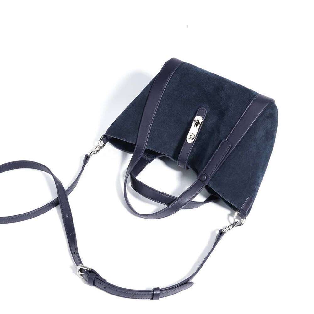 Custom Name Suede Leather Women bags Design Lock Veet Top Handle New Handbags Popular Rectangular Bucket Shoulder Bags