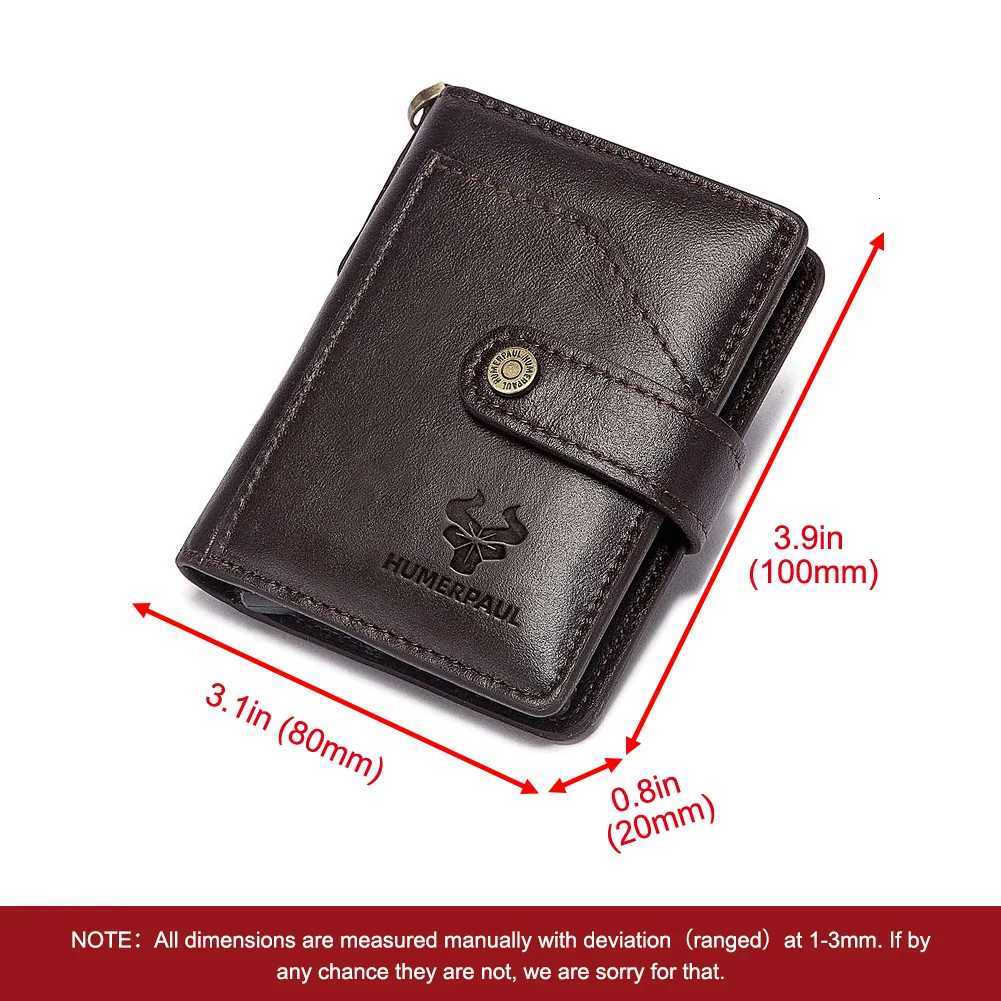 Genuine Leather Small Money Wallets for Men RFID Protected Pop Up Credit Card Holder Aluminium Smart Wallet with Money ClipW251017