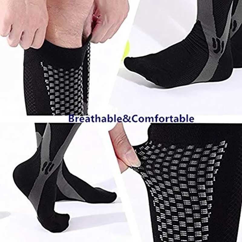 Running Men Women Compression Socks For Football Anti Fatigue Pain Relief 2030 Mmhg Black Compression Socks Fit For Sport Socks C251017