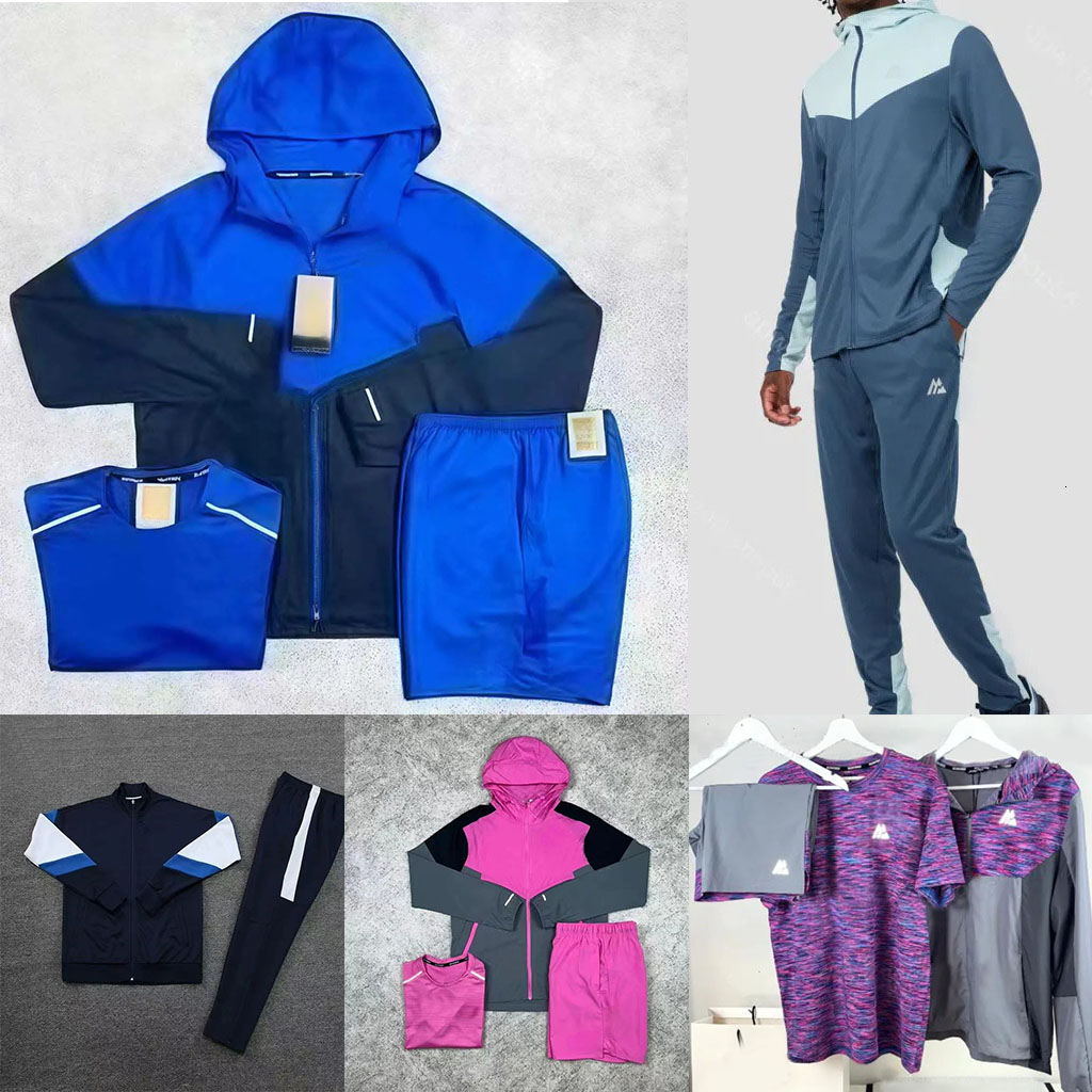 Montirexs 8 High Quality Monterex Tracksuit Gym T-Shirt 3-Piece Set Designer Montirexs Tracksuit Sports Fiess Jogging Suits Quick Dry Sportswear Sweatpants Set