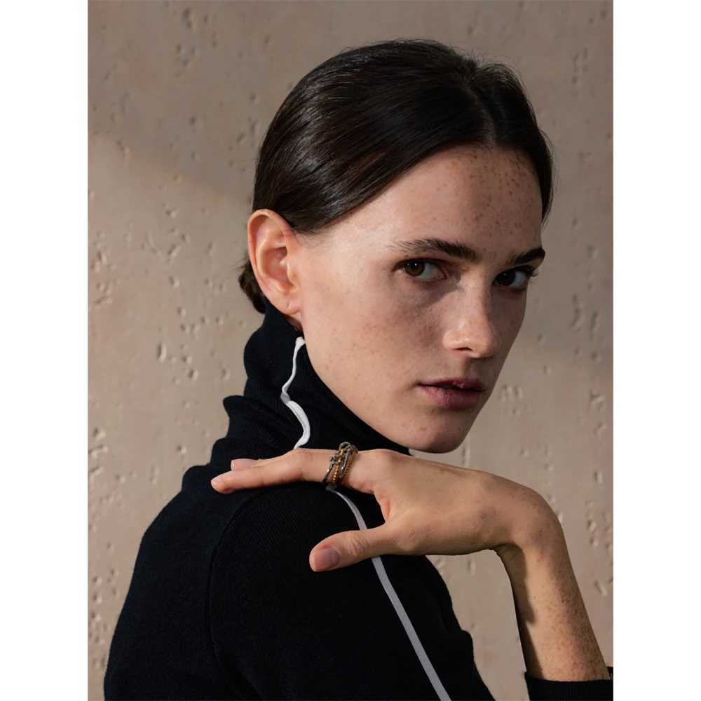 Yhpup 678 Distinctive Stainless Steel Metal Four Finger Stacking Ring Waterproof Charm Trendy Unusual Jewelry AccessoriesW251017