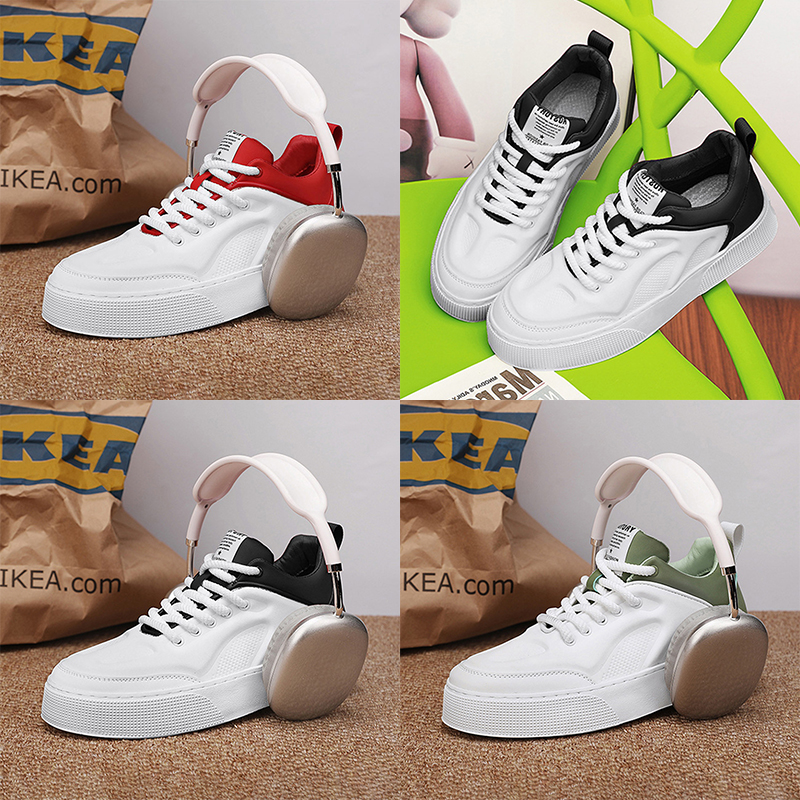 Designer Shoes white leather sneakers Minimalism mens shoes Stylish Trendy red green black Low Durable casual unisex trainers size 39-44