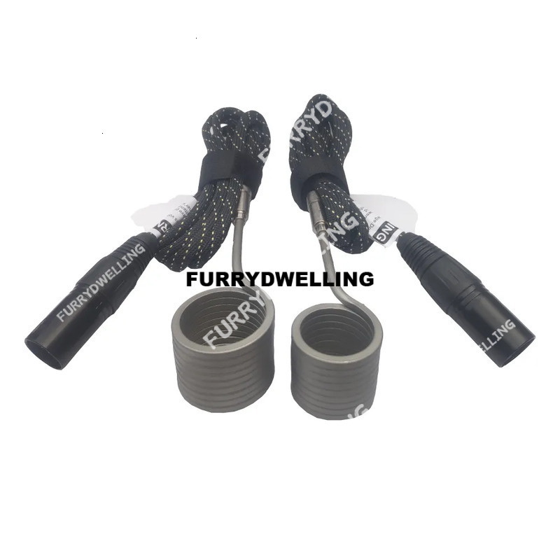 Wholesale 10 Wrap 25/30Mm Axial Heating Coil With 5 Pin XLR Male Plug And Dwe74 K Type Thermocouple For E Nail Electric Digital PID Controller