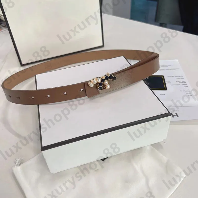 Luxurys belt women belt Belts for women designer Luxurys belt luxury Designer belt Pearl Diamond Genuine leather material classic buckle casual width 2.5cm