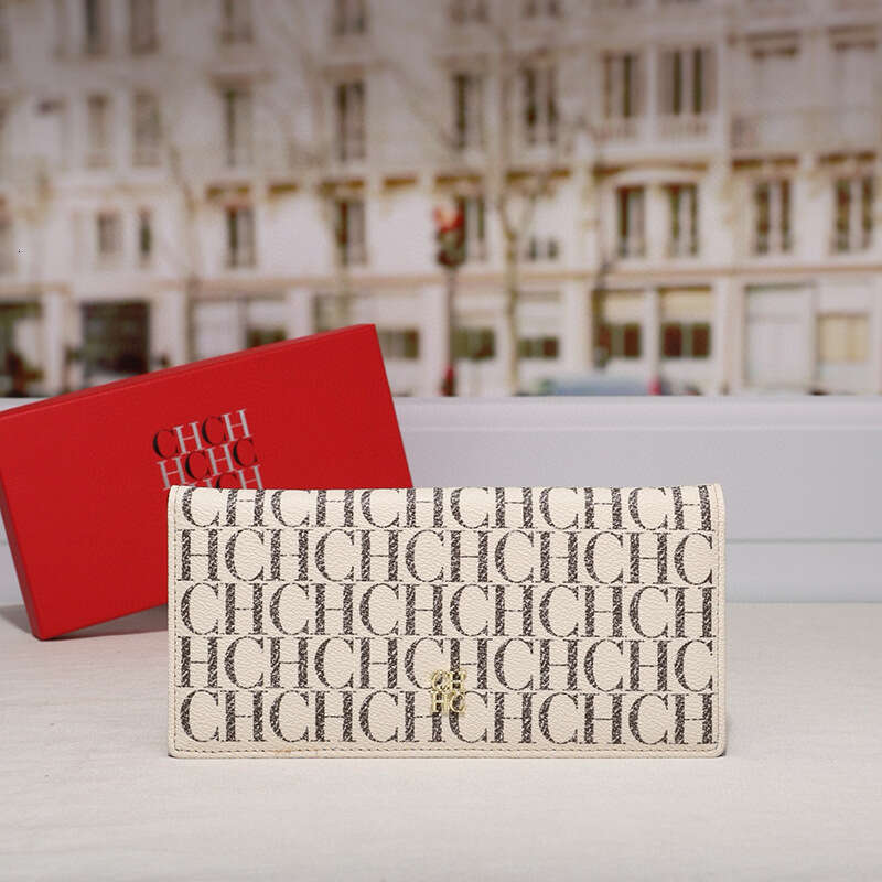 CHHC Women's Letter Cartoon Long Classic Wallet PVC Material Fashion Simple Money Clip