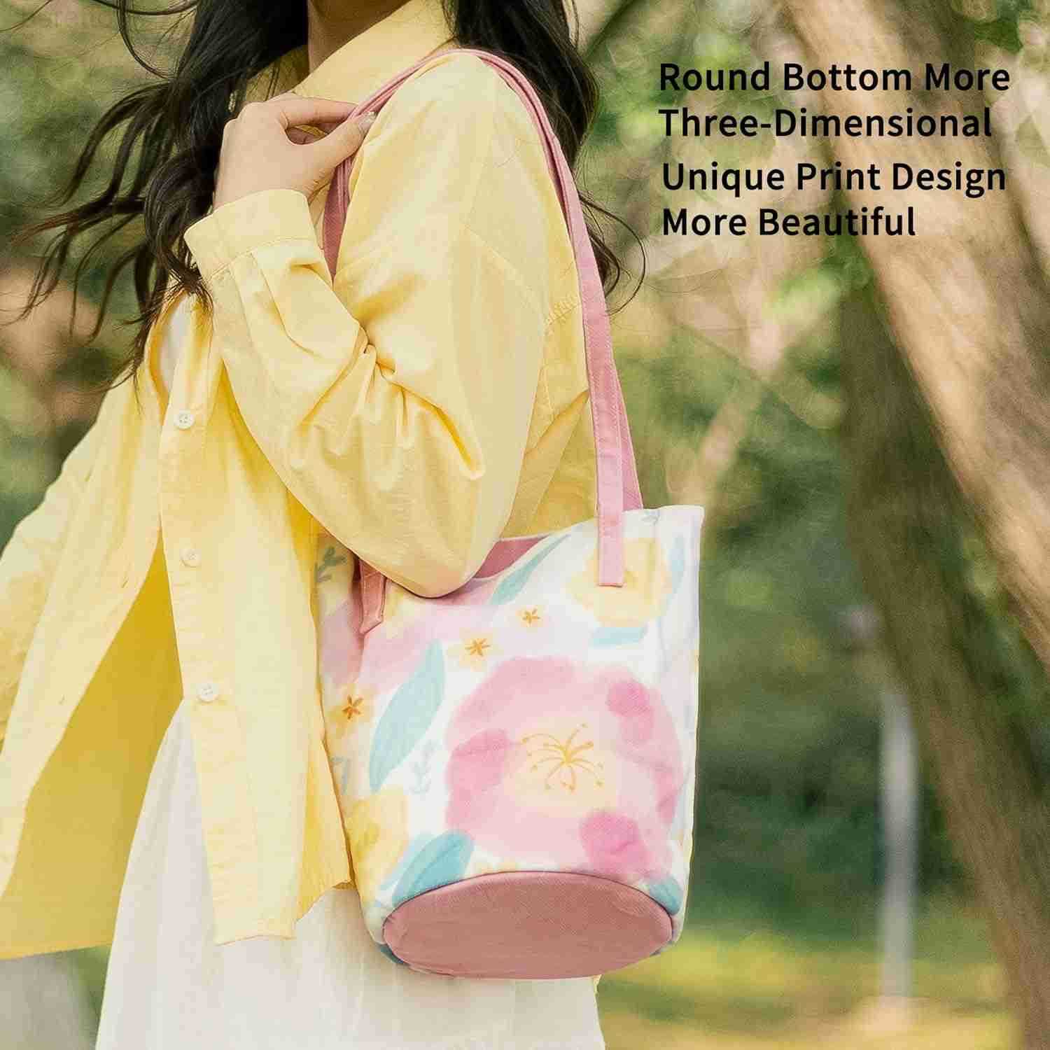 Hobo Crossbody Shoulder Tote Bag Canvas Tote Handbags Bucket Bag Purses for Women Trendy Shoulder Bag Canvas Handbag Z251017