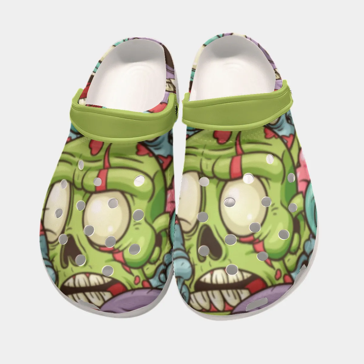 DHgatepod Men's Allover Print Classic Clogs | 2-Way Sandal & Slipper | Lightweight Soft EVA | Indoor Outdoor Use