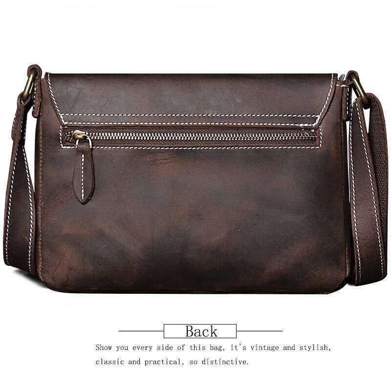 Designer Bags Men's Shoulder Genuine Leather Small Crossbody Cowhide Bag For Man High Quality Men Satchel Bags Hot Selling
