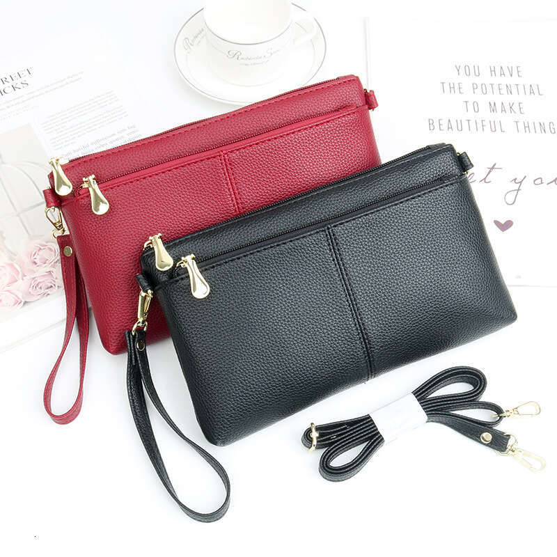 Elegant Crossbody Women, Simple Zipper Square Fashionable Clutch Bag, Dual-use Small for Middle-aged and Elderly, Shoulder Bag