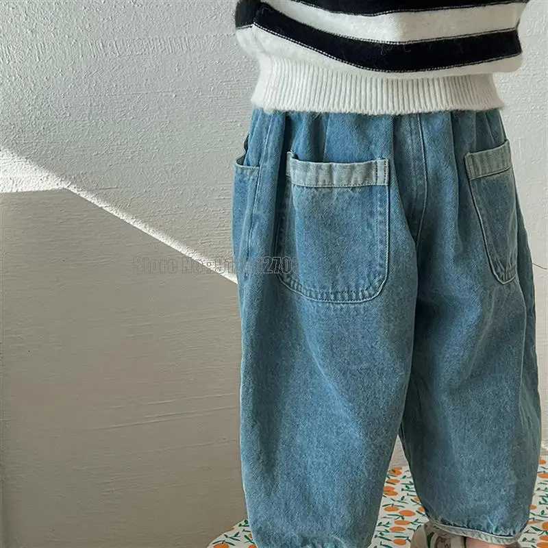 Spring Autumn Casual Baby Boys Girls Jeans Pants Kids Cotton Casual Children Fashion Trousers Denim Toddler ClothesT251017
