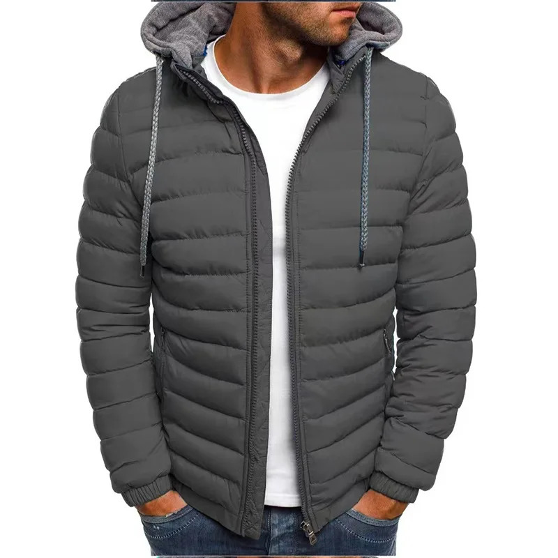 Autumn And Winter Male Loose Overcoat Clothing Outdoor Casual Sportswear Fashion Streetwear Style Hooded Warm Zipper Jacket 251017