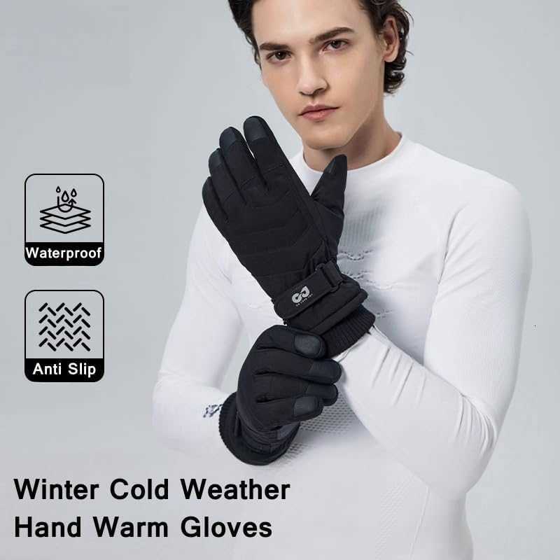 Winter Ski Snow Gloves for Men Women Youth Touchscreen Waterproof Windproof Cold Weather Hand Warming Work Gloves Z251017
