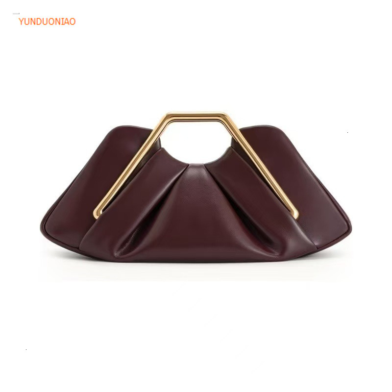 Autumn and winter new designer bag luxury handbag new evening fashion cloud bag pleated armpit bag women's shoulder bag