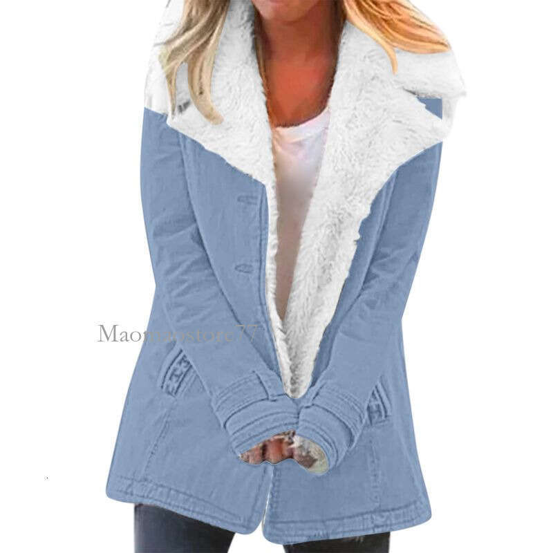 Women's Fleece-Lined Long Sleeve Cotton Coat - Warm Winter Jacket With 9 Colors & 8 Sizes S-5Xl winter jacket women womens coat