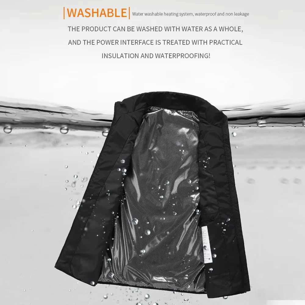 27 Areas Electric Heated Vest Heated Jackets Men Women Sportswear Heated Carbon Fiber Heat Coat USB Heating Jacket For Outdoor H251017