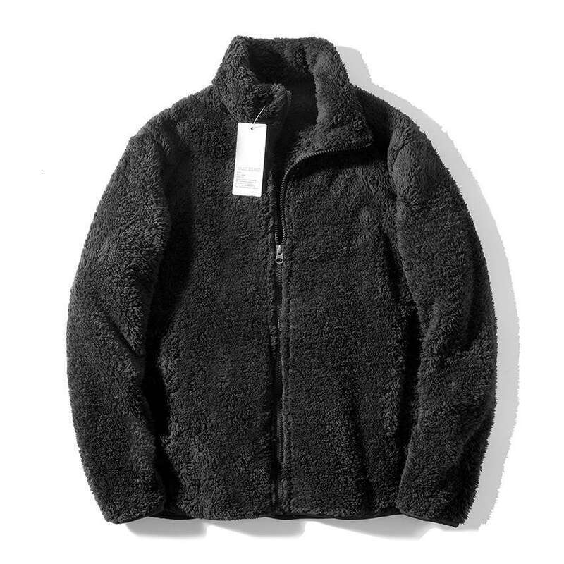 hoodie hoodie Men's Clothing pile lamb wool long sleeved stand up collar fleece jacket jacket jacket